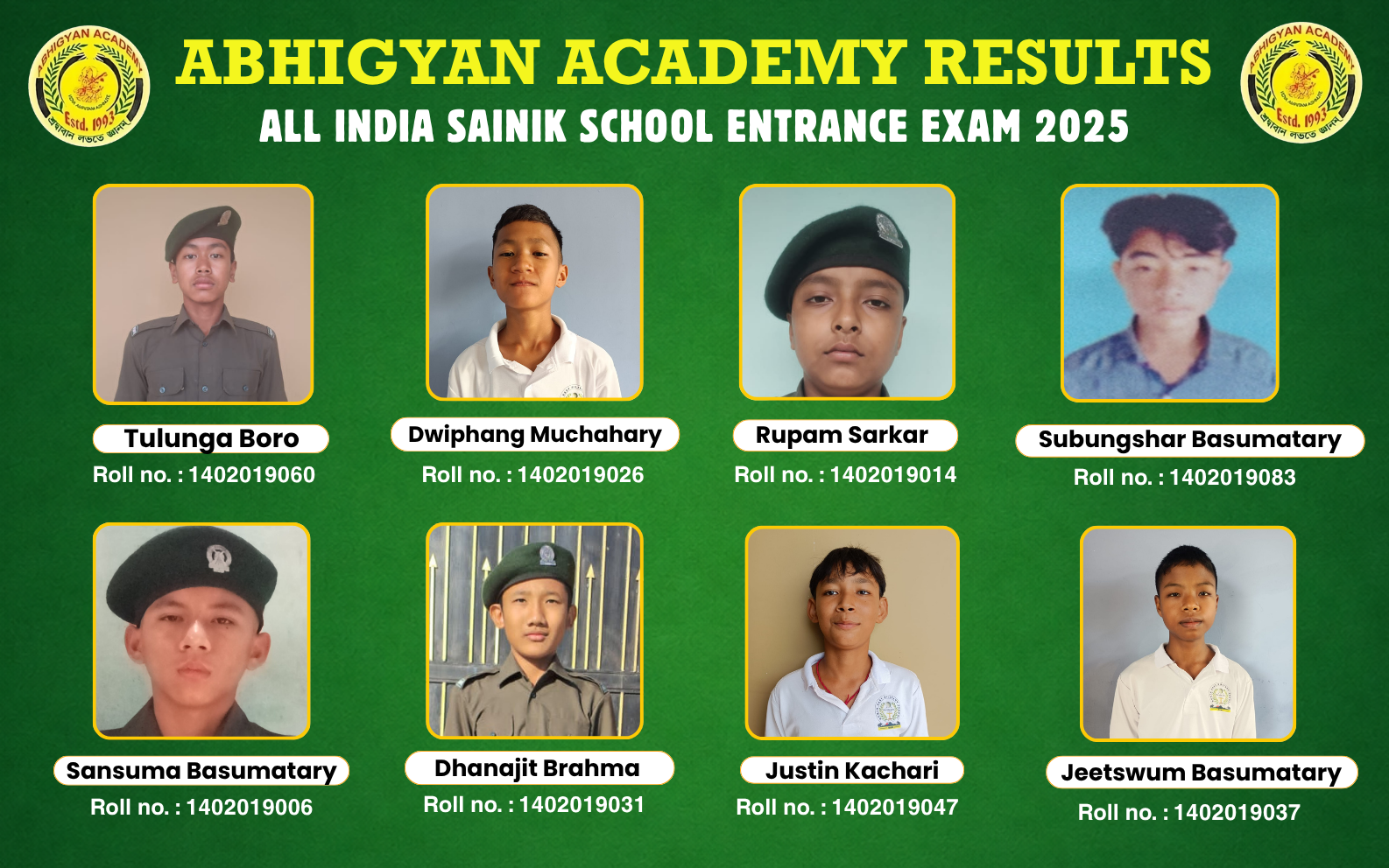 ABHIGYAN ACADEMY’S SAINIK SCHOOL SUCCESS